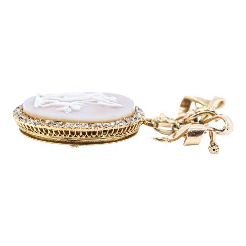 BROCHE CAMAFEO PORTA RETRATOS, DEL S.XIX