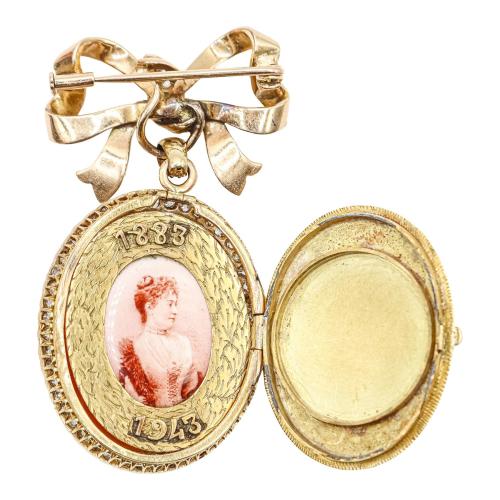BROCHE CAMAFEO PORTA RETRATOS, DEL S.XIX