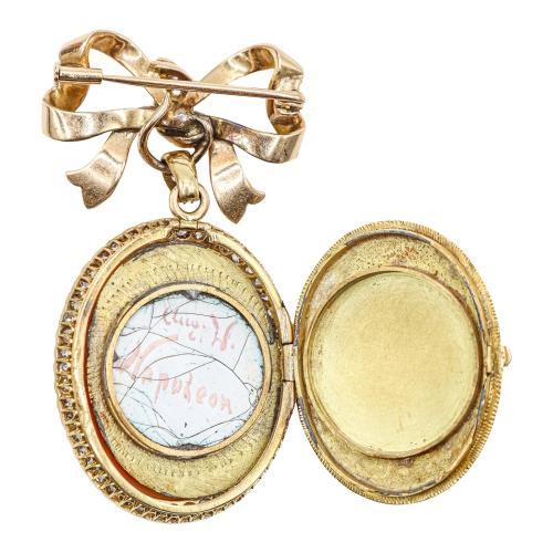BROCHE CAMAFEO PORTA RETRATOS, DEL S.XIX