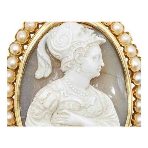 BROCHE CAMAFEO DEL S.XIX