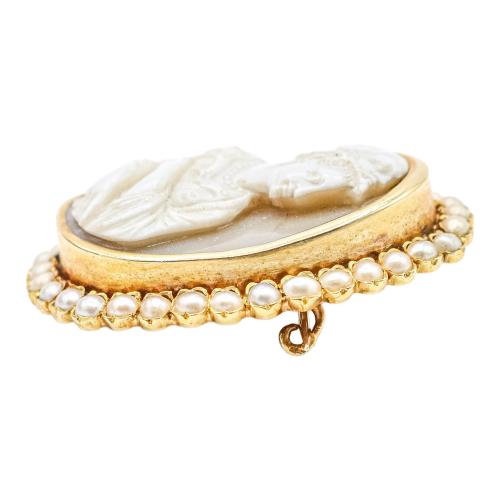 BROCHE CAMAFEO DEL S.XIX