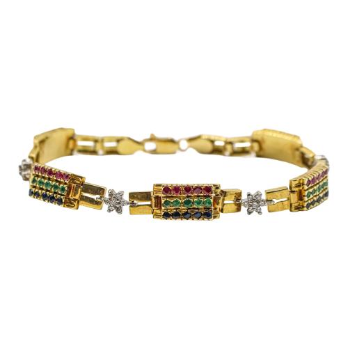 CONJUNTO CON ESMERALDAS, ZAFIROS Y RUBÍES