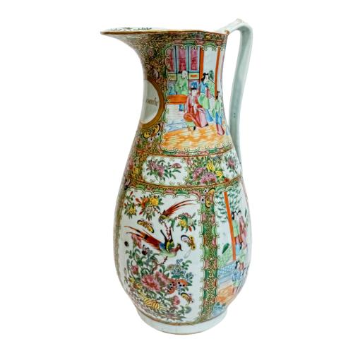 GRAN JARRA EN PORCELANA ORIENTAL DE FINALES DEL S.XIX