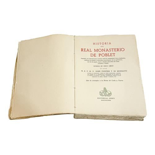 HISTORIA DEL REAL MONASTERIO DE POBLET