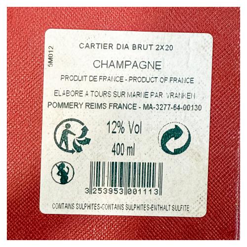 DOS BOTELLAS DE CHAMPAGNE CARTIER CON CAJA ORIGINAL