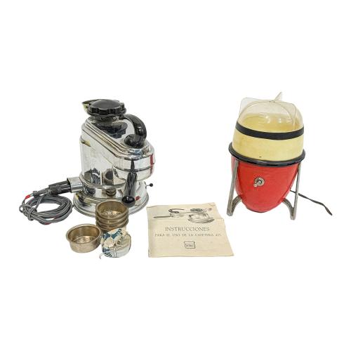 CAFETERA Y MOLINILLO DE CAFÉ DE LOS AÑOS 50