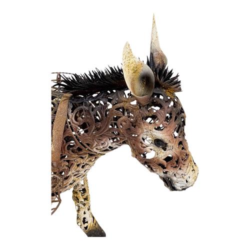 FIGURA DE BURRO CON ALFORJAS DE FINALES DES. XX