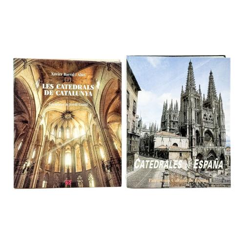 DOS LIBROS SOBRE CATEDRALES DE ESPAÑA Y CATALUÑA