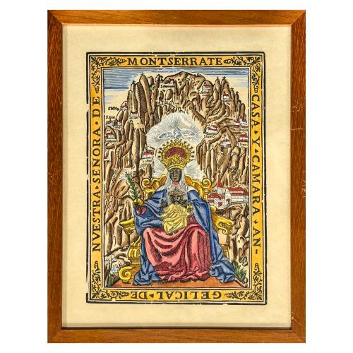 XILOGRAFIA DE NUESTRA SEÑORA DE MONTSERRAT