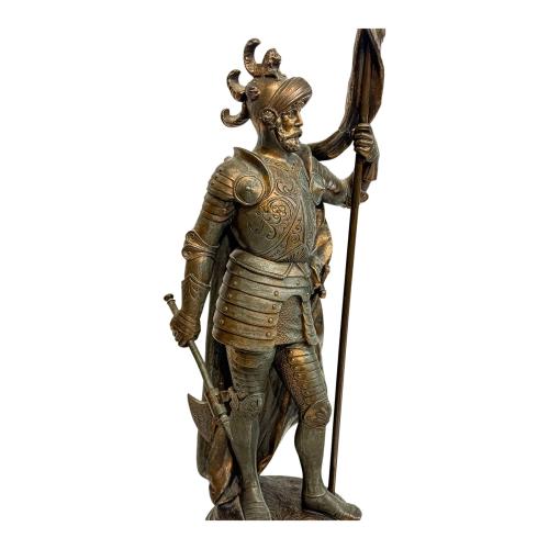 PAREJA DE FIGURAS DE SOLDADOS DE PRIMER TERCIO S. XX