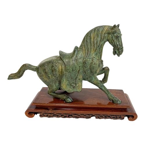 FIGURA DE CABALLO DE BRONCE DE LA SEGUNDA MITAD DE S. XX