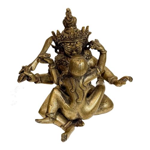 PAREJA DE ESCULTURAS EN BRONCE TIBETANO
