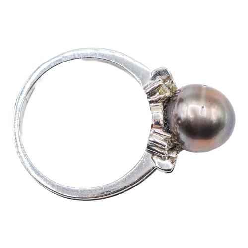 ANILLO CON PERLA Y BRILLANTES