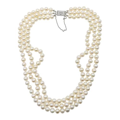 COLLAR TRIPLE DE PERLAS