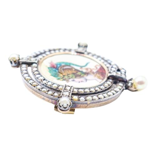 BROCHE CON PERLAS DEL S.XIX