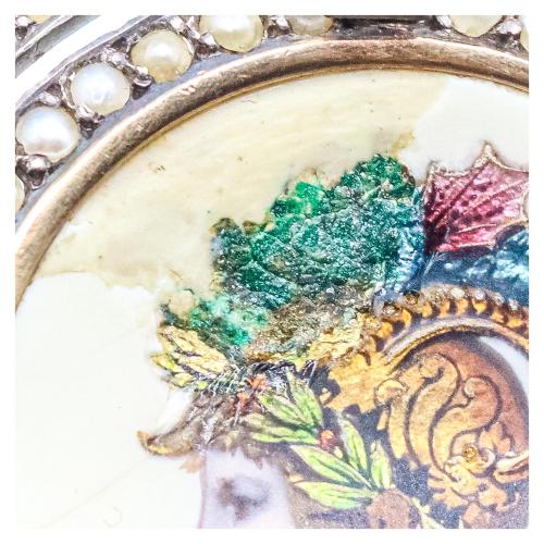 BROCHE CON PERLAS DEL S.XIX