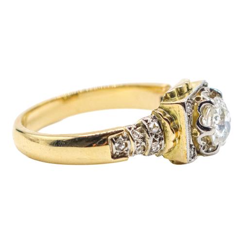SORTIJA CON DIAMANTES DE LOS AÑOS 30-40