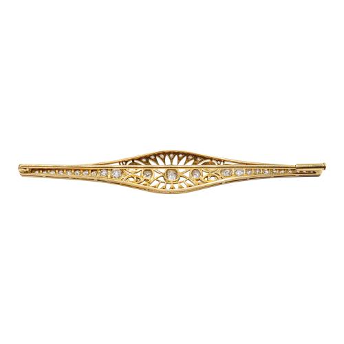 BROCHE ALFILER CON DIAMANTES, AÑOS 30