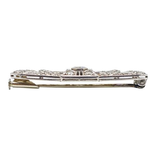BROCHE ALFILER CON DIAMANTES, AÑOS 30