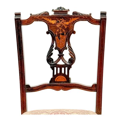 PAREJA DE SILLAS DE SALÓN VICTORIANAS SEGUNDA MITAD S. XIX