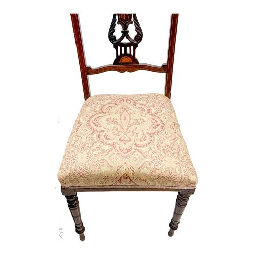 PAREJA DE SILLAS DE SALÓN VICTORIANAS SEGUNDA MITAD S. XIX