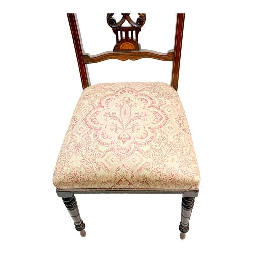 PAREJA DE SILLAS DE SALÓN VICTORIANAS SEGUNDA MITAD S. XIX