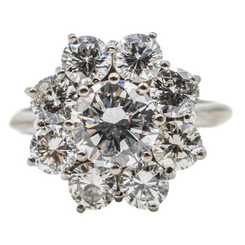 ANILLO ROSETÓN CON BRILLANTES