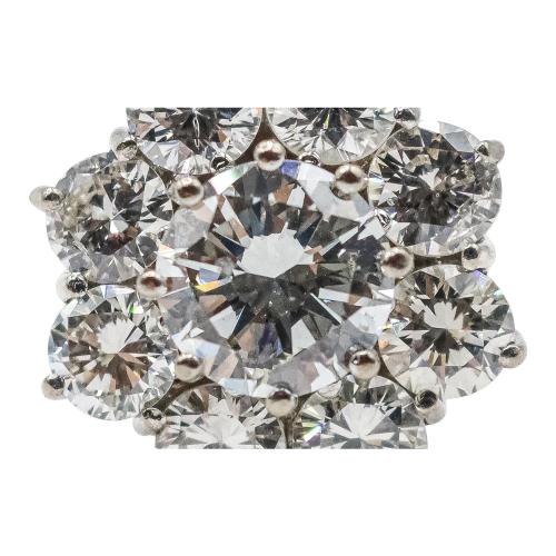 ANILLO ROSETÓN CON BRILLANTES