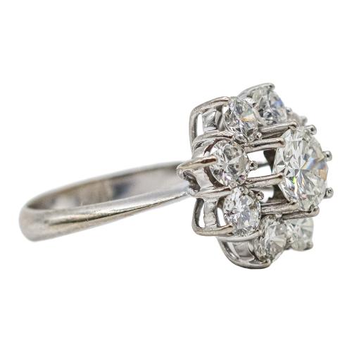 ANILLO ROSETÓN CON BRILLANTES