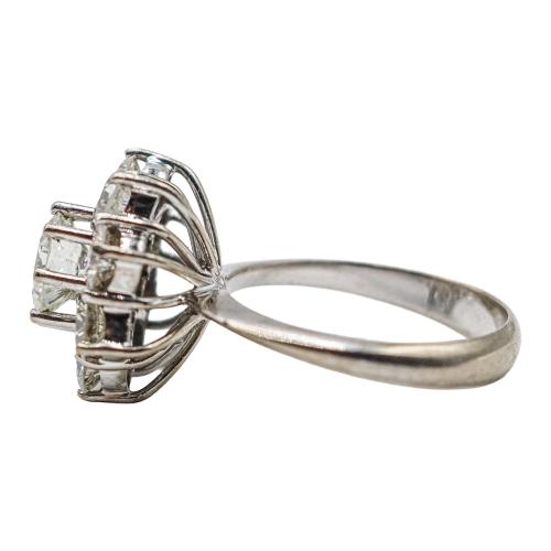 ANILLO ROSETÓN CON BRILLANTES