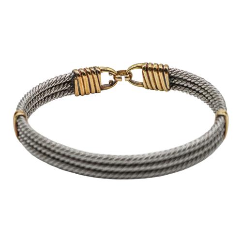 PULSERA DE ACERO Y ORO