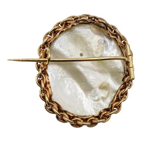 BROCHE CAMAFEO DE MEDIADOS S.XX