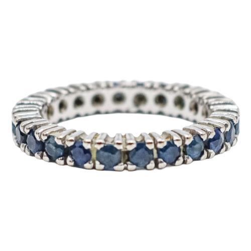 ANILLO ALIANZA CON ZAFIROS