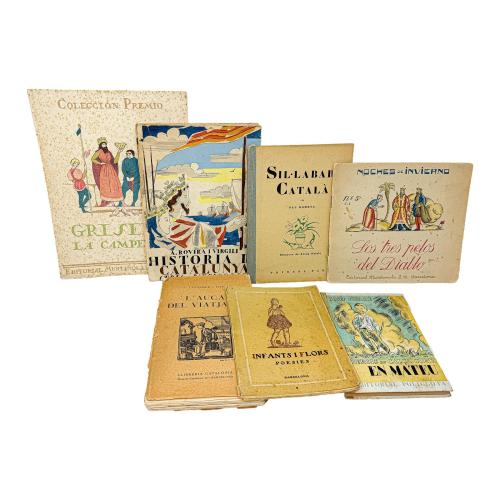 SIETE LIBROS ILUSTRADOS POR JOSEP OBIOLS