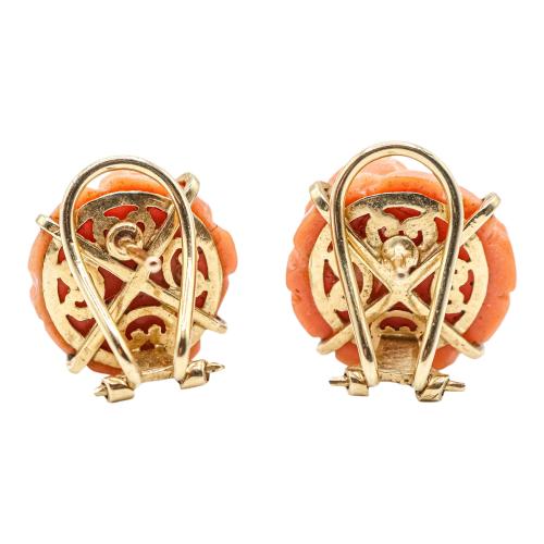 PENDIENTES ROSAS DE CORAL