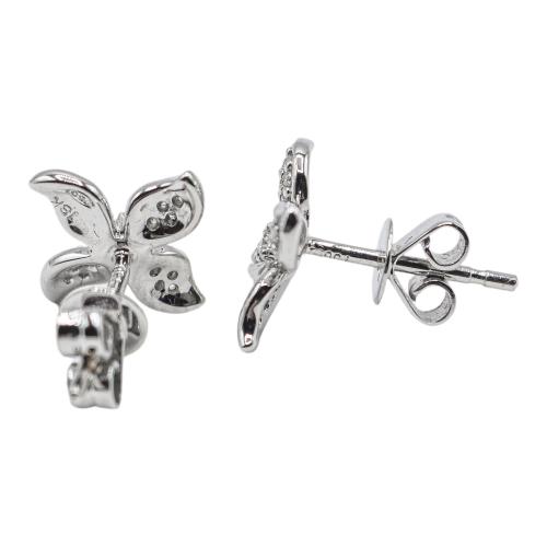 PENDIENTES FLOR CON BRILLANTES