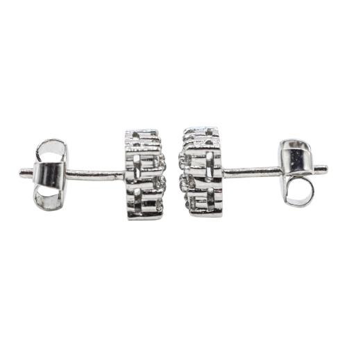 PENDIENTES ROSETONES CON BRILLANTES
