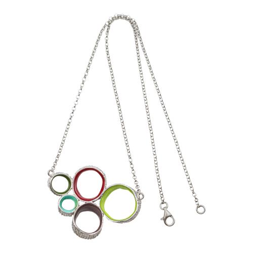 COLLAR GARGANTILLA CON ESMALTES DE COLORES