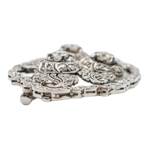 BROCHE CON DIAMANTES DE LOS AÑOS 30-40