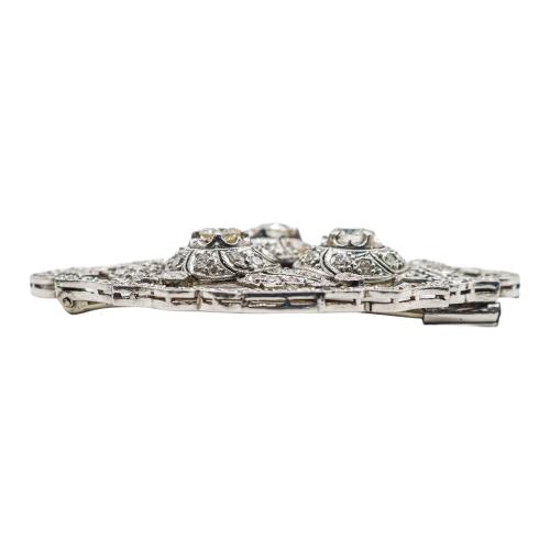 BROCHE CON DIAMANTES DE LOS AÑOS 30-40
