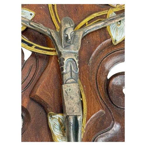 CRUCIFIJO MODERNISTA DE PRINCIPIOS DE S. XX