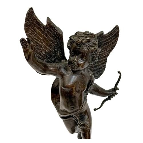 FIGURA DE CUPIDO EN BRONCE DEL ÚLTIMO TERCIO DE S. XX