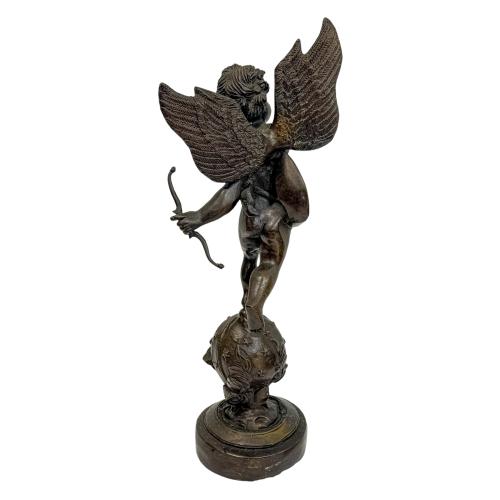 FIGURA DE CUPIDO EN BRONCE DEL ÚLTIMO TERCIO DE S. XX