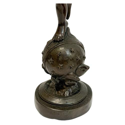 FIGURA DE CUPIDO EN BRONCE DEL ÚLTIMO TERCIO DE S. XX