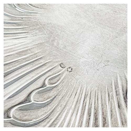 DOS CENTRO DE MESA EN PLATA DEL ÚLTIMO CUARTO DEL S.XX