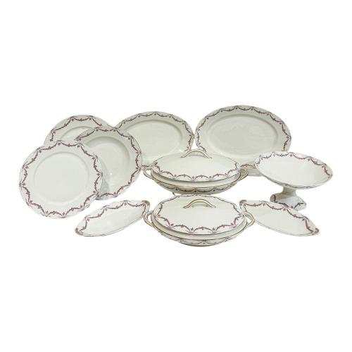 VAJILLA DE PORCELANA FRANCESA DE LIMOGES DE MEDIADOS S. XX