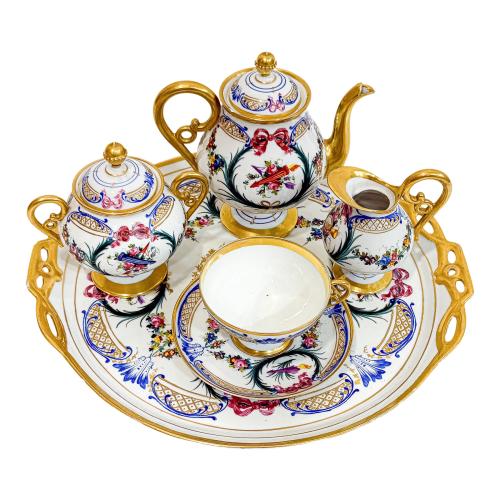 JUEGO DE TE EN PORCELANA SÈVRES FINALES SIGLO XIX
