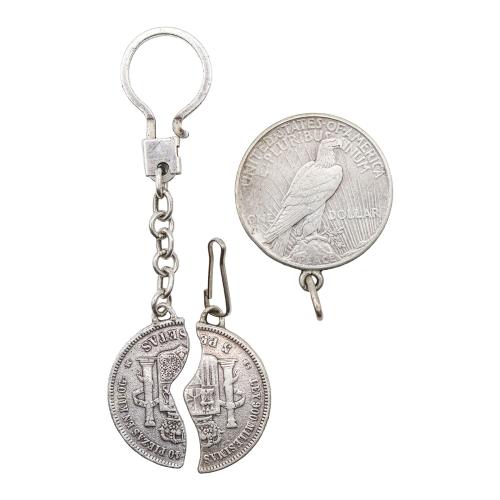MONEDA Y LLAVERO DE PLATA