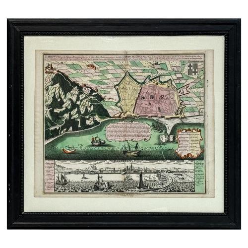 MAPA DE LA CIUTAT DE BARCELONA CIRCA 1750