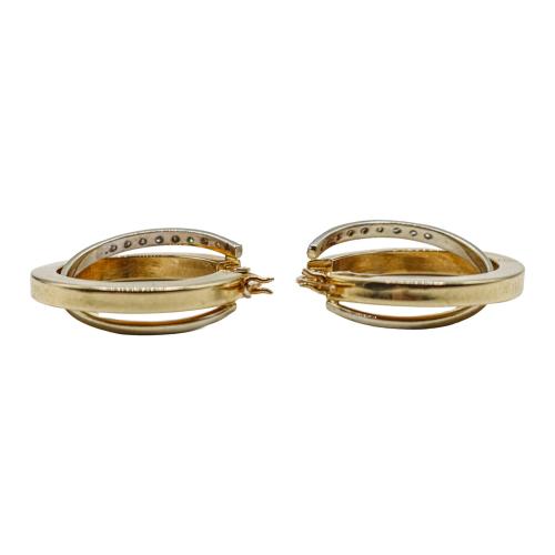 PENDIENTES ARGOLLAS CON DIAMANTES
